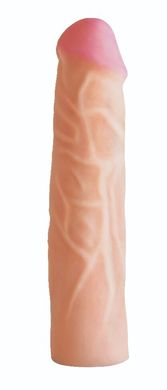 Насадка для страпона тілесна EGZO CIBERSKIN NSTR09 ( 21 см х 4,7 см )