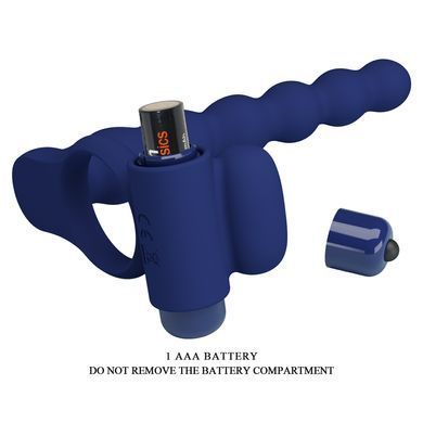 Насадка для анального секса с вибрацией PRETTY LOVE - Powerful ring, 10 vibration functions, BI-210218-3