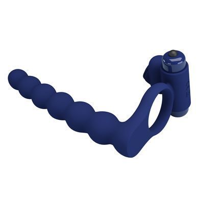 Насадка для анального секса с вибрацией PRETTY LOVE - Powerful ring, 10 vibration functions, BI-210218-3