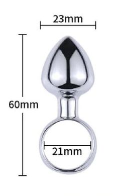 Сувенир-кольцо анальная пробка SKN-MS37 ( диаметр 2,3 см )