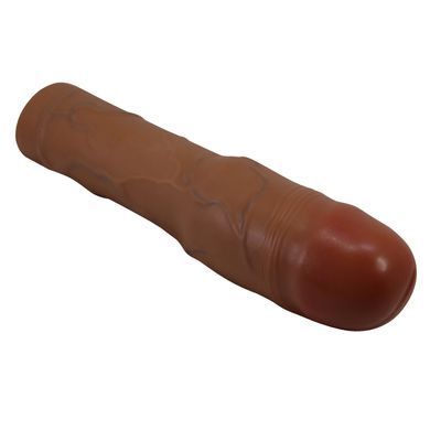 Подовжуюча насадка презерватив Pretty Love - Kylian 3" Brown, BI-026257-1