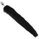 Анальна пробка з хвостом EGZO - Fox Tail Silver Plug Black, size S