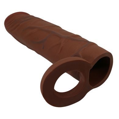 Подовжуюча насадка презерватив Pretty Love - Kaile 1" Brown, BI-026264-1