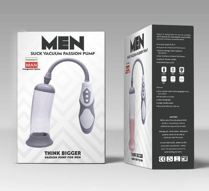 Автоматична вакуумна помпа із зарядкою від USB CANWIN Man Suck Vacuum Passion Pump - P688AU