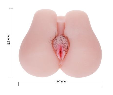 Мастурбатор вагина и анус с вибрацией Soft and smooth pussy and ass hole , BM-009113