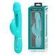 Вибратор с стимулятором клитора PRETTY LOVE - Kampas Rabbit 3 in 1 Green, BW-500025-1