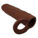 Подовжуюча насадка презерватив Pretty Love - Kaile 1" Brown, BI-026264-1