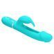 Вибратор с стимулятором клитора PRETTY LOVE - Kampas Rabbit 3 in 1 Green, BW-500025-1
