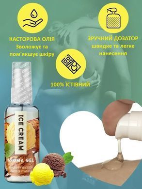 Оральний гель-лубрикант EGZO AROMA GEL - Ice Cream, 50 мл