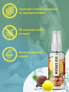 Оральний гель-лубрикант EGZO AROMA GEL - Ice Cream, 50 мл