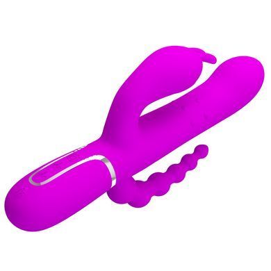 Вибромассажер с анальным и клиторальным стимулятором Pretty Love - Cammy Purple Twinkled Tenderness, BW-500036