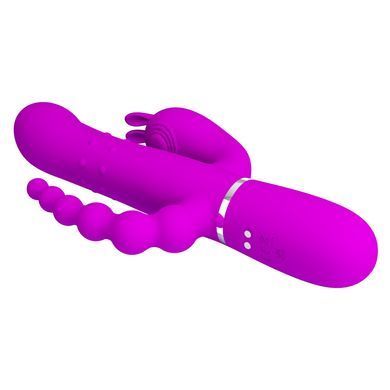 Вибромассажер с анальным и клиторальным стимулятором Pretty Love - Cammy Purple Twinkled Tenderness, BW-500036