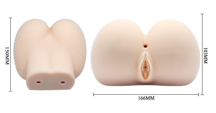 Мастурбатор двома входами і вібрацією GRACES Vibrating Pleasure Ass & Vagina, BM - 009141