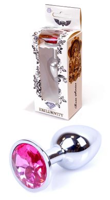 Анальная пробка Boss Series - Jewellery Silver PLUG Pink S, BS6400008