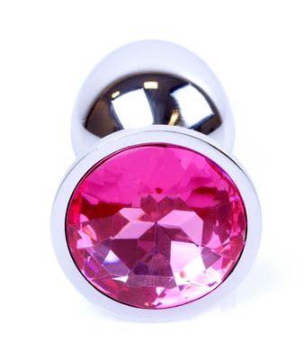 Анальная пробка Boss Series - Jewellery Silver PLUG Pink S, BS6400008