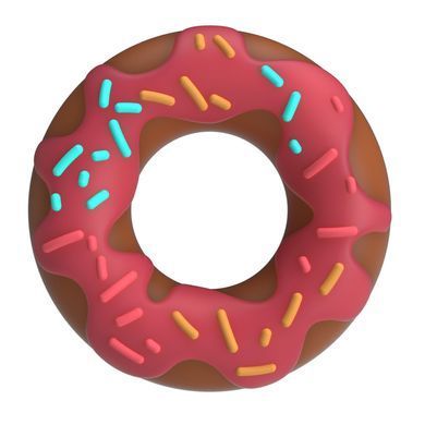 Ерекційне кільце Crazy Bull - Berry Super Donut Silicone Cock Ring, BI-210344-1