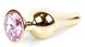 Анальная пробка Boss Series - Jewellery Gold BUTT PLUG Rose, BS6400063