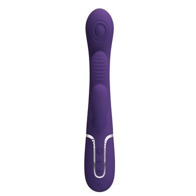 Вібратор із стимулятором клітора PRETTY LOVE - Shonia Dark Purple 3 in 1, BW-500041-2