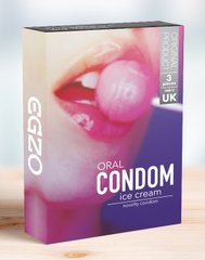 Оральні презервативи EGZO Ice Cream (ванільне морозиво)