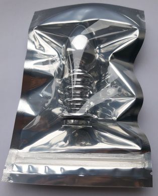 Рифлена анальна пробка з кристалом SKN-MS100 (довжина - 11.5 см, діаметр-4 см, Вага-182 гр. )