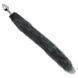 Анальная пробка с хвостом EGZO - Fox Tail Silver Plug Gray, size S