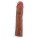 Подовжуюча насадка презерватив Pretty Love - Derek 8,5" Brown, BI-026269-1