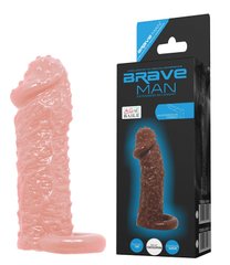 Насадка - презерватив Brave Man, BI-016013-1 ( телесная )