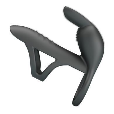Насадка з вібрацією Pretty Love - MATTY Vibrating Penis Sleeve BLACK, BI-210326