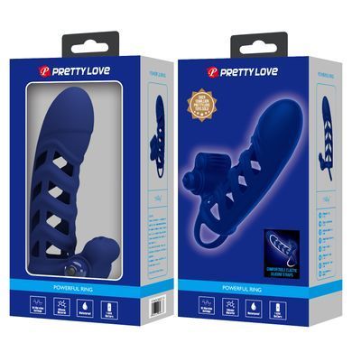 Насадка з вібрацією Pretty Love - Powerful ring 10 vibration functions, BI-026237-3
