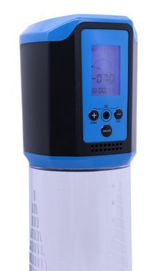 Автоматична вакуумна помпа із зарядкою від USB та LCD дисплеєм CANWIN Passion Pump Men Blue - P648AU