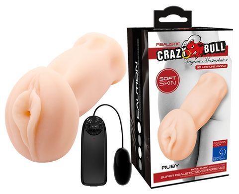 Мастурбатор-Вагіна Crazy Bull - Ruby Vibration, BM-009133Z