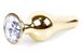 Анальная пробка Boss Series - Jewellery Gold BUTT PLUG Clear, BS6400066