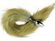 Анальна пробка з хвостом EGZO - Fox Tail Silver Plug Brown, size S
