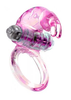 Эрекционное вибро кольцо BOSS Rabbit Vibro Cock Ring Pink, BS6700047