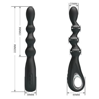 Анальний ланцюжок Pretty Love - FEDERER 12 vibration functions, BI-300081