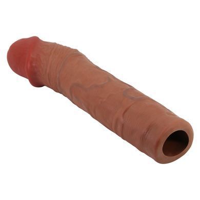 Подовжуюча насадка презерватив Pretty Love - Chelsea 8,9" Brown, BI-026272-1