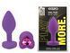 Силиконовая анальная пробка EGZO - Silicone Violet Heart Plug Rose, size S