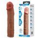 Подовжуюча насадка презерватив Pretty Love - Chelsea 8,9" Brown, BI-026272-1