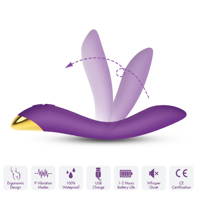 Вібромасажер для точки G Boys of Toys - Flamingo Purple, BS5200008-1