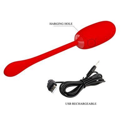 Перезаряжаемое вибро яйцо Pretty Love - Julius EGG Red, BI-014653-2