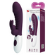 Вібромасажер для стимуляції точки G та клітора Pretty Love - Naughty Bunny Dark Purple, BW-500071-A2