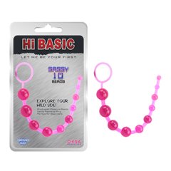 Анальная цепочка CHISA HI BASIC - SASSY Anal Beads, Pink