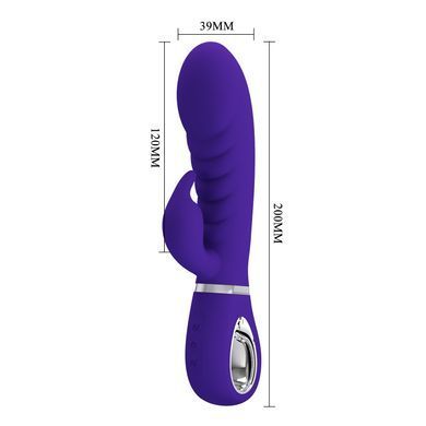 УЦІНКА - Ребристий вібратор Pretty Love - Prescott Purple, DIS-BI-014635-3