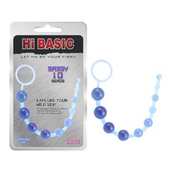 Анальная цепочка CHISA HI BASIC - SASSY Anal Beads, Blue