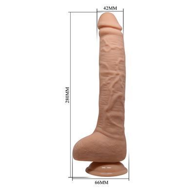 Фалоімітатор на присосці Baile Beautiful DICK 11" Flesh, BW - 008038NR