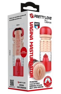 Мастурбатор вагина с вибрацией PRETTY LOVE - THERESA, BM-00900T65-1