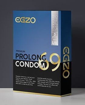 Пролонгуючі презервативи EGZO "Prolong" № 3