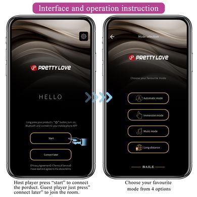 Вибромассажер серии Pretty Love - FRANZ Mobile APP remote control, BW-022101HP
