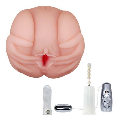 Мастурбатор вагина и анус с вибрацией, ротацией, подогревом и звуковым сопровождением BAILE - French Lady, BM-009022X