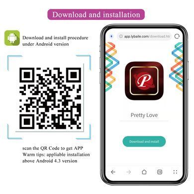 Вибромассажер серии Pretty Love - FRANZ Mobile APP remote control, BW-022101HP